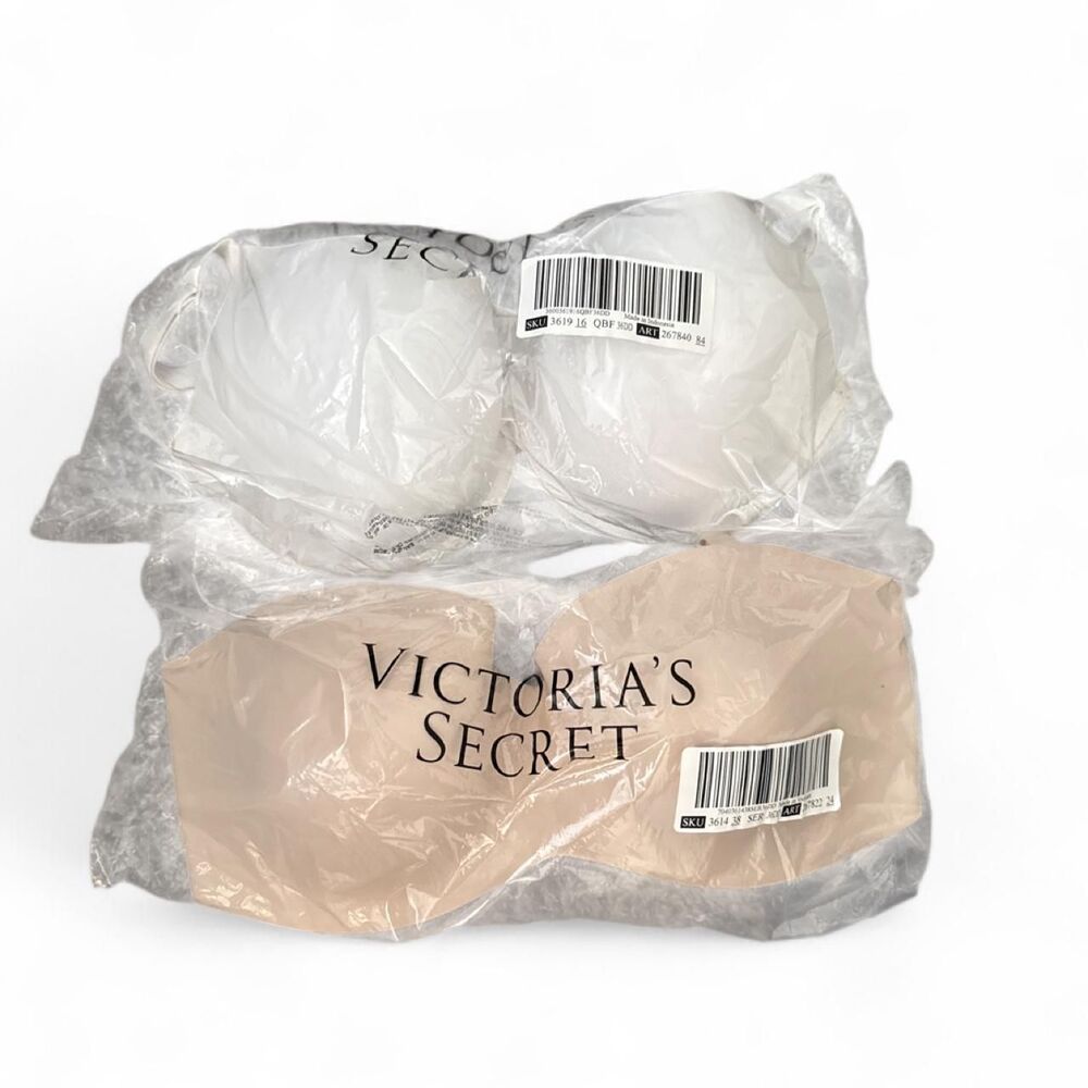 Victoria-s-secret Women's White and Tan Bra